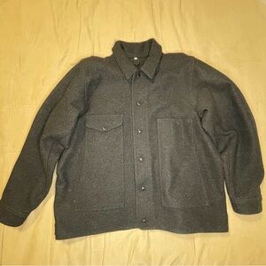 VTG CC Filson Style 82 Pure Wool Jacket Mens 2XL Black EUC  Made In USA